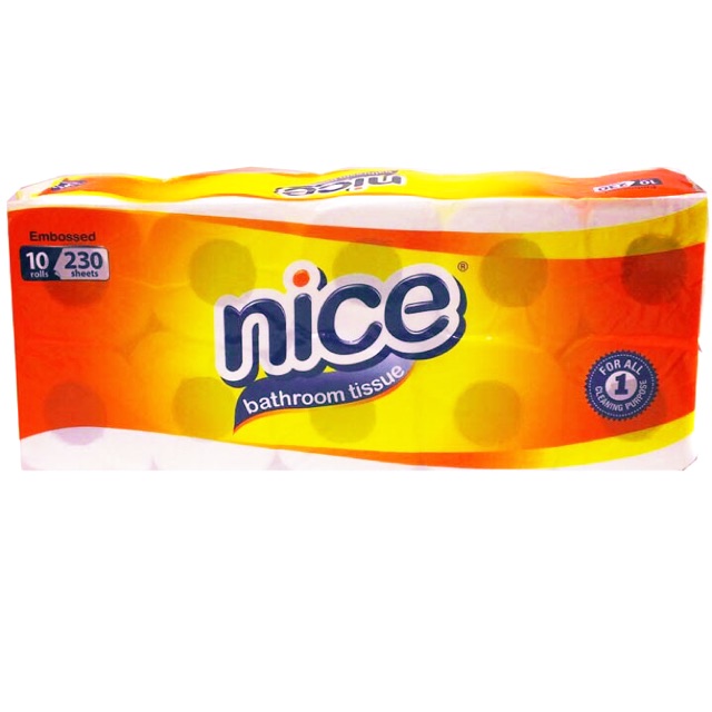 tissue nice toilet 10 roll 230sheets embossed