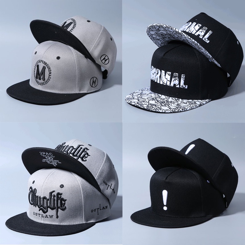 2022 Topi Baseball Bahan Katun Gaya Hip Hop Untuk Pria / Wanita