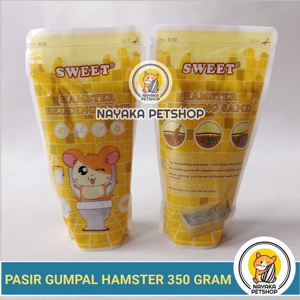 Pasir Gumpal Wangi Hamster Bedding Sand 350 gr Sweet