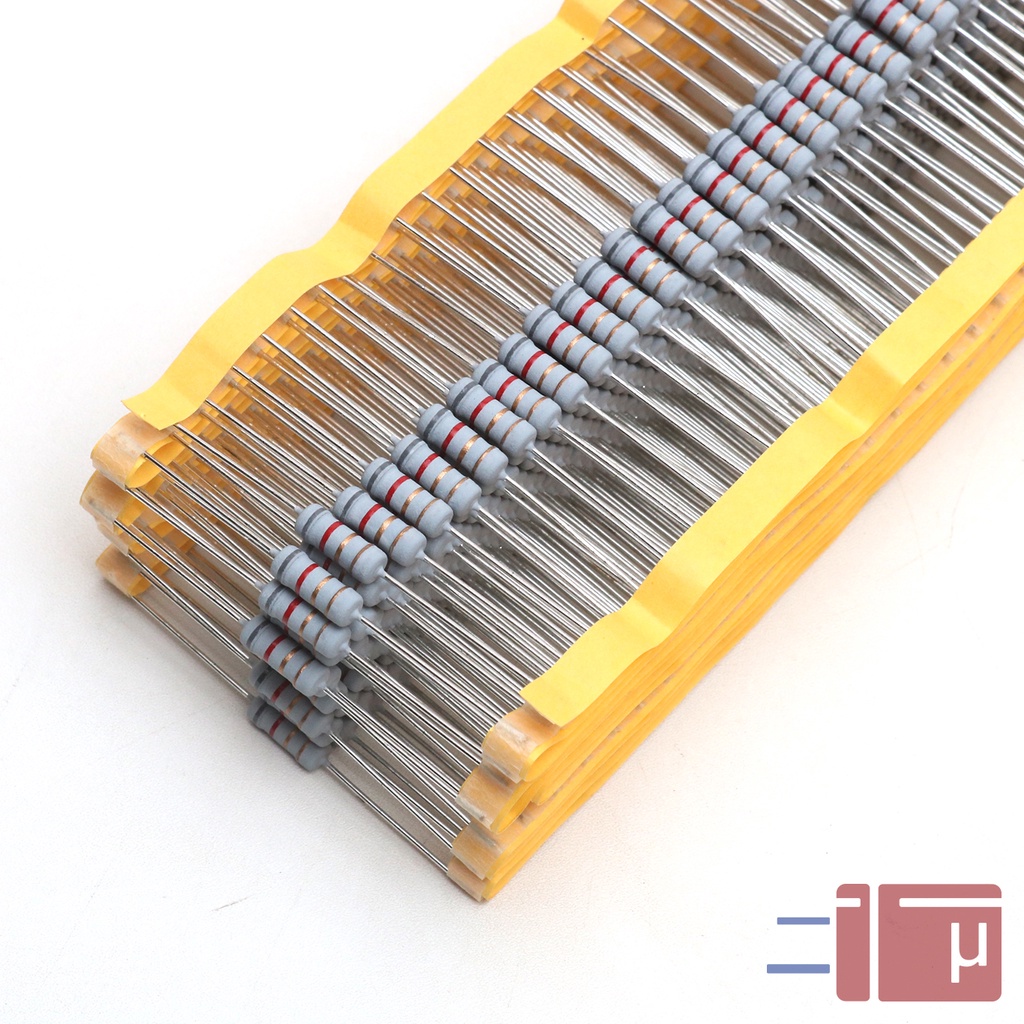 x10 Resistor 8R2 8.2 Ohm 1W Metal Oxide 5% Taiwan Kaki Tembaga