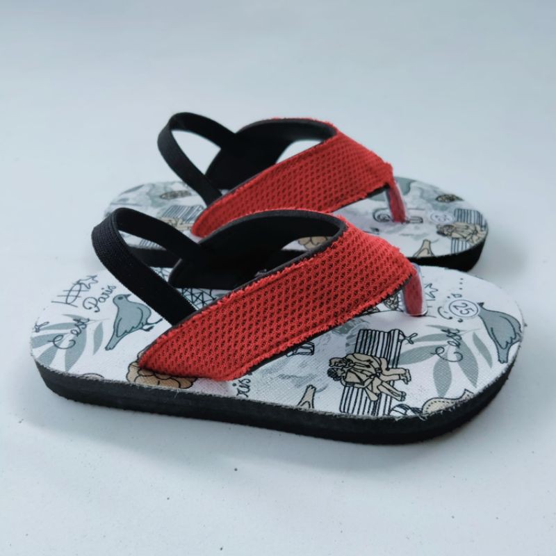 Sandal anak dan bayi motif animal terbaru 2021