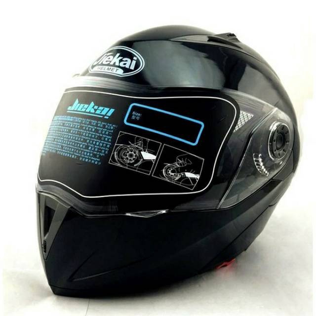 ORIGINAL Helm Jiekai Safe Double Visors Modular Flip Up Motorcycle