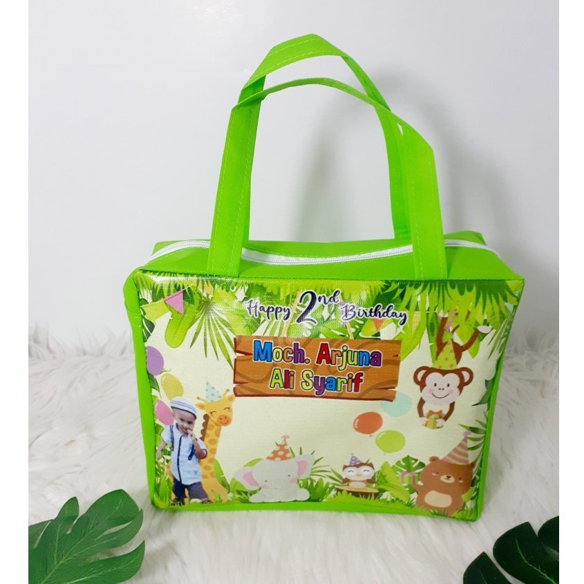 Tas Ulang Tahun Resleting Custom Foto-7