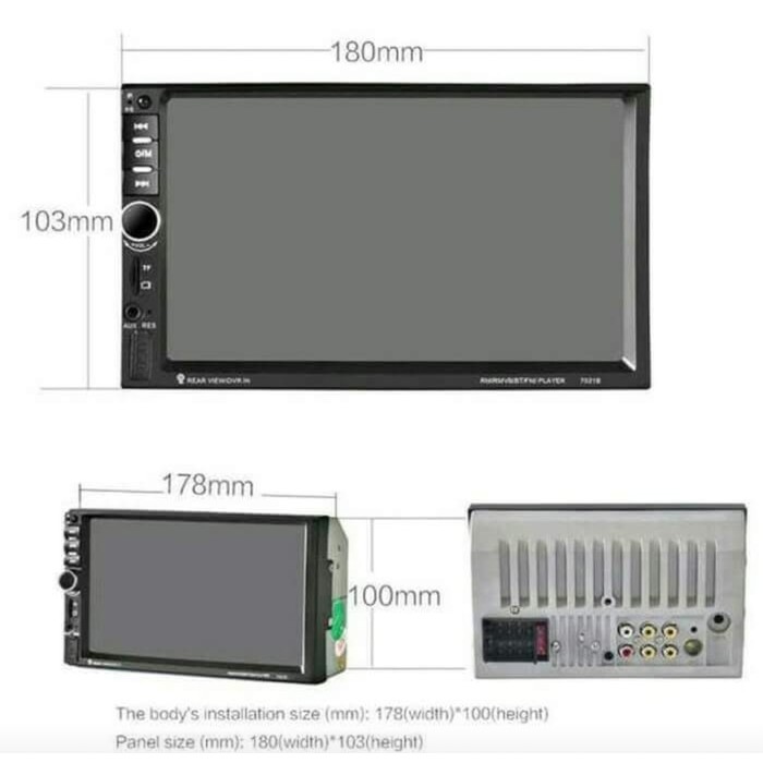 TOP BGT  player lcd 7 inch mp5 2din double din car mobil mp3 fm gps tape dvd GH01