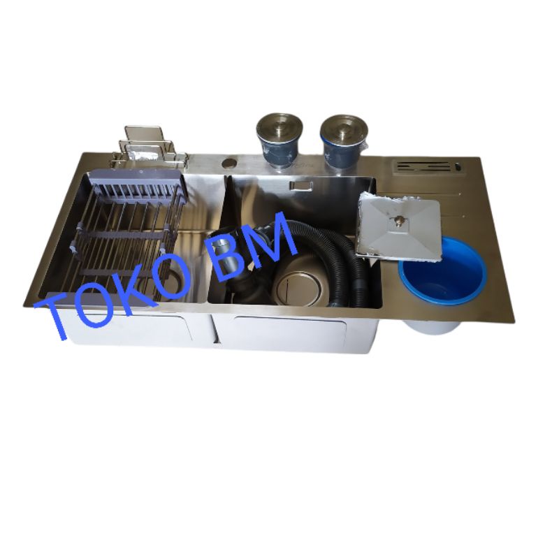 kitchen sink thsink 10048 stainless sus 304/bak cuci piring lobang dua complete dan exclusive