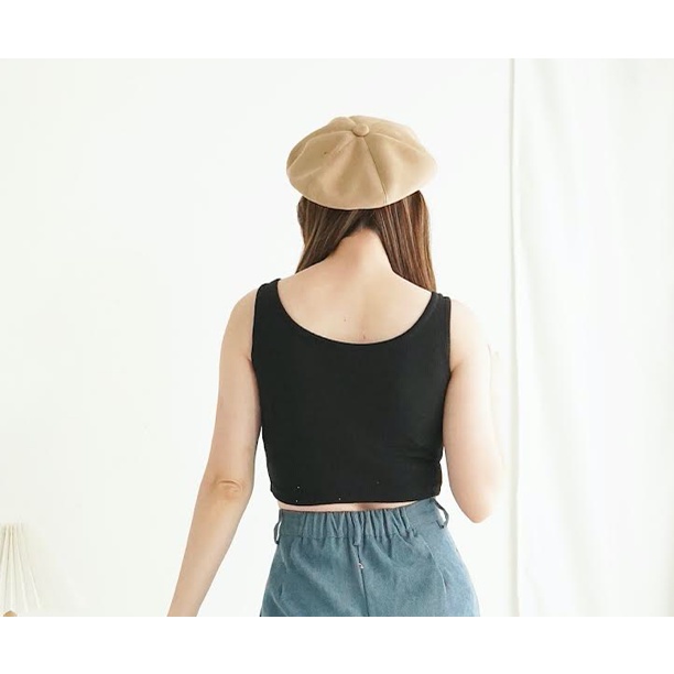 Korean Tanktop Basic Tank Top Korea Kaos Baju Atasan Wanita 129