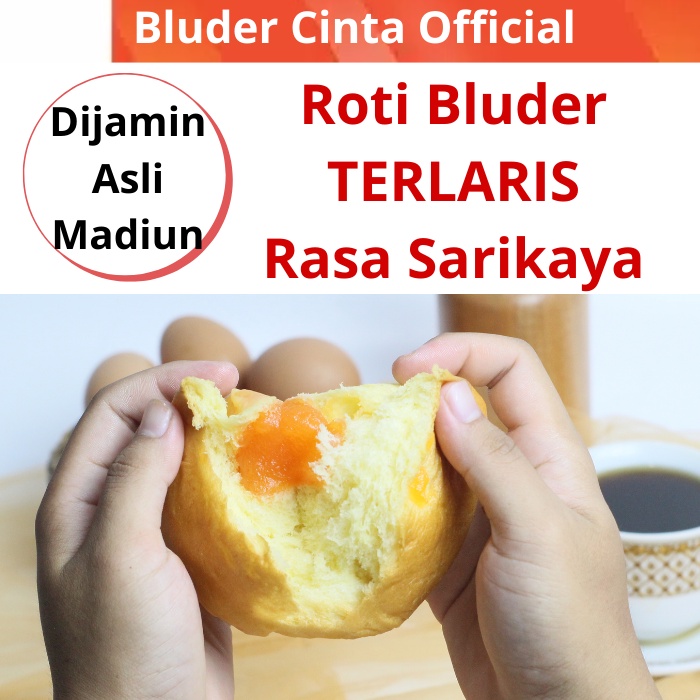 Rasa Sarikaya Bluder Cinta Premium Khas Madiun Asli Oleh oleh Makanan Kue Camilan Snack Halal Murah