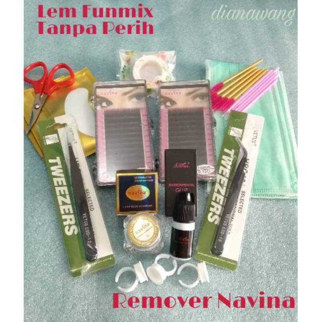 PAKET EYELASH EXTENSION SUPER HEMAT / PAKET BULU MATA TANAM/ EYELASH EXTENSION