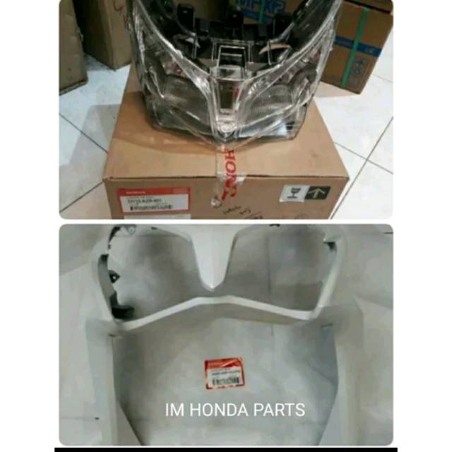 Reflektor lampu depan Vario 125 old dan cover tameng body depan Vario 125 old original