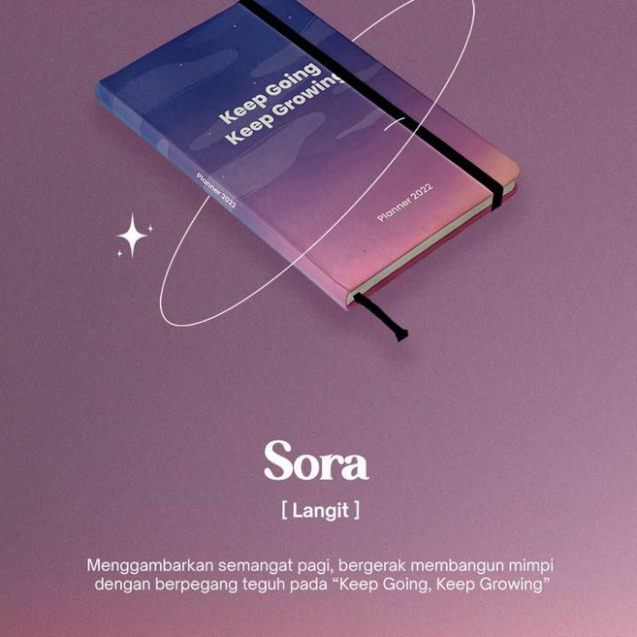 

[RESTOCK] [FREE GIFT/BONUS 4 item] Buku Planner 2022-Buku Agenda - Buku Noted - senja