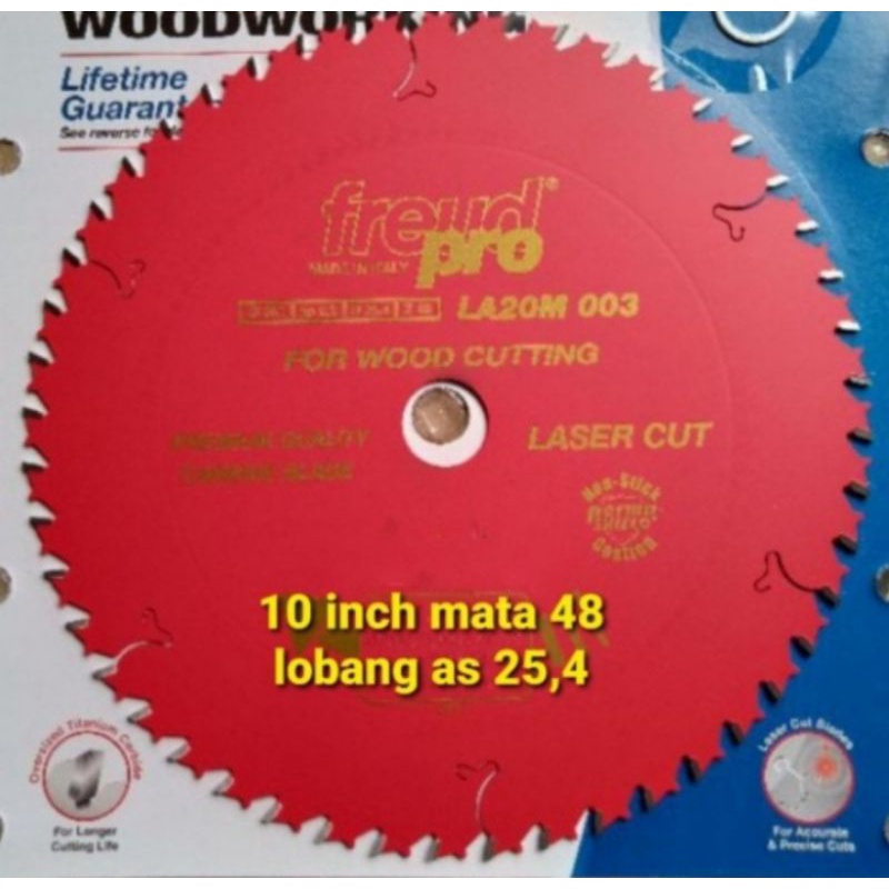 mata gergaji kayu 10 inch x 48 original Italy