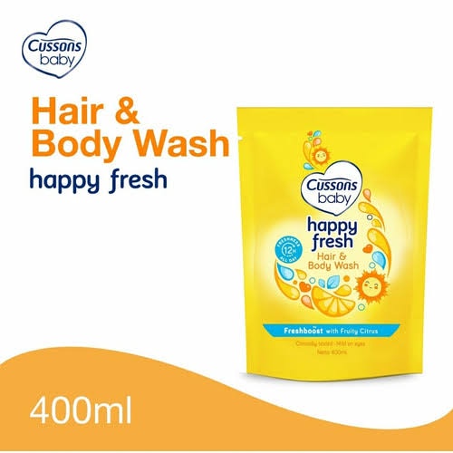 Cussons Hair and Body Wash Happy Fresh 400ml