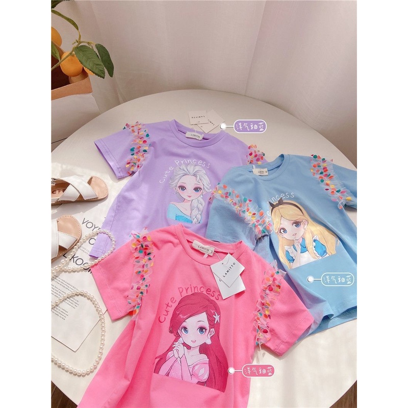 KAOS T-SHIRT BAJU ANAK PEREMPUAN 3D FROZEN ELSA SUMMER STYLE 2022 202233