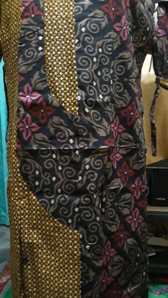 Gamis Batik Modern Murah Katun Halus Kombinasi Truntum, Ori Batik Aksara Pekalongan Big Size Jumbo