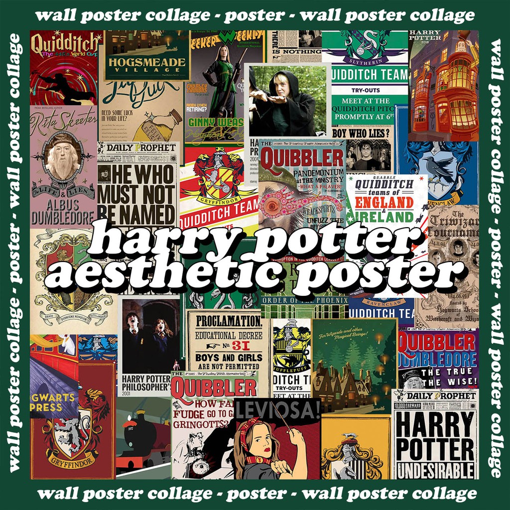 

HARRY POTTER POSTER (WALL COLLAGE AESTHETIC DECOR)