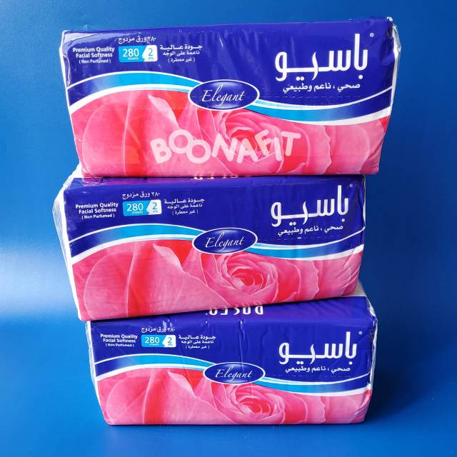 Paseo Elegant Facial Tissue 280s | Tissue Wajah 2 Ply |Tisu Halus