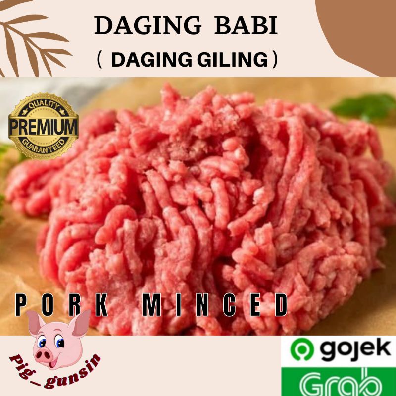 

DAGING BABI GILING / PORK MINCED / DAGING PREMIUM - 500g