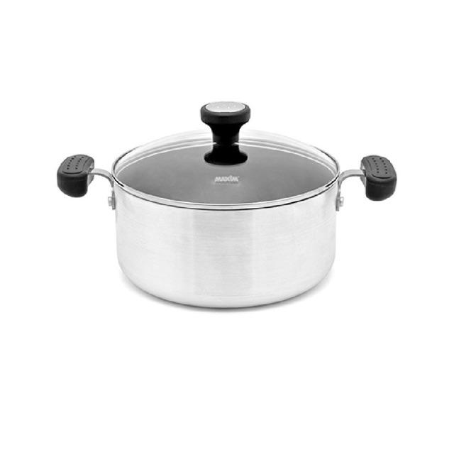 Maxim Ih Star Green Panci Teflon Induksi Anti Lengket 18cm Saucepan + Tutup Kaca