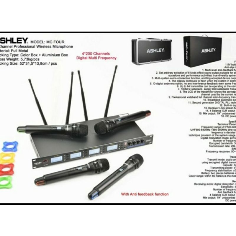 Mic wireless Ashley MC FOUR 4 microphone
