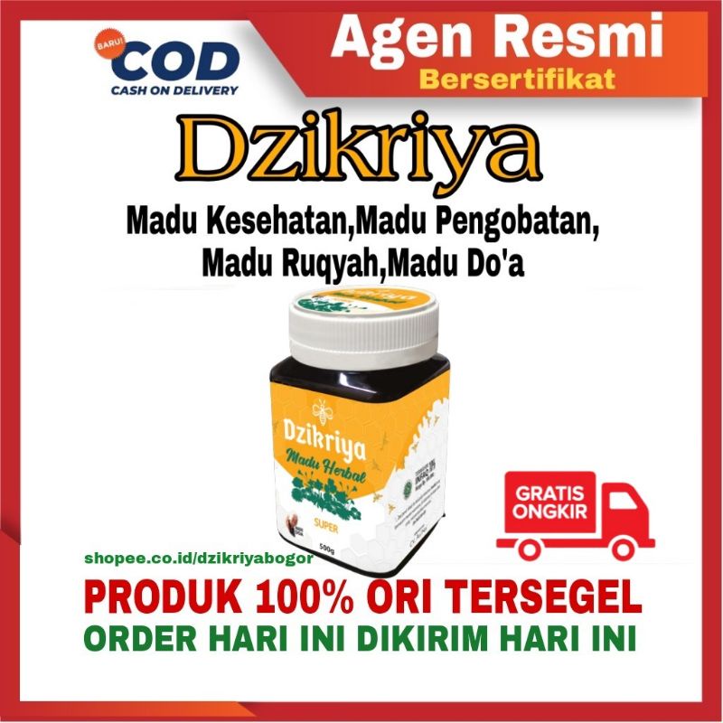 

Asli 100% Madu Dzikriya Herbal Super/Manis Azzikria Dzikriyah Dzikria Ori Madu Kesehatan Madu Pengobatan Madu Ruqyah Madu Doa bisa COD