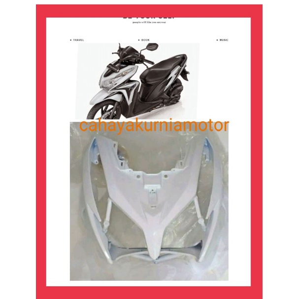 Tameng depan vario 125 Lama PUTIH 2013 / COVER DEPAN VARIO 125 warna putih metalik