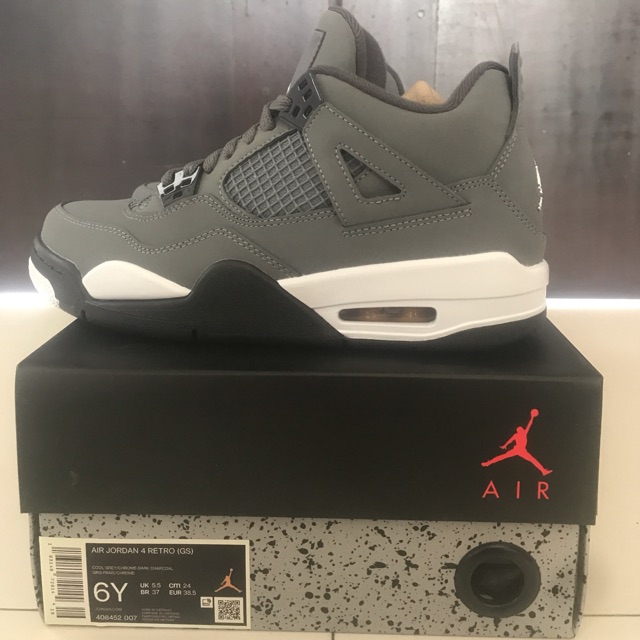 Nike Air Jordan 4 GS Cool Grey 2019 Size 38,5