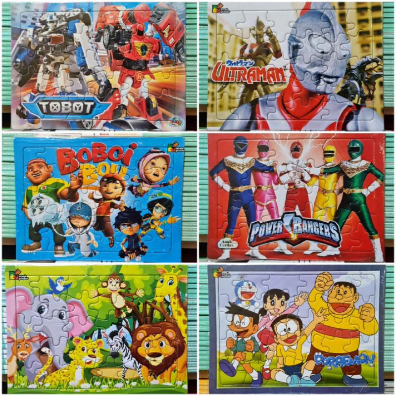 PUZZLE / PUZLE / PAZEL KARTON 30 KEPING MOTIF ANAK COWOK - MAINAN EDUKASI ANAK