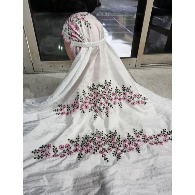 mukena parasut bordir