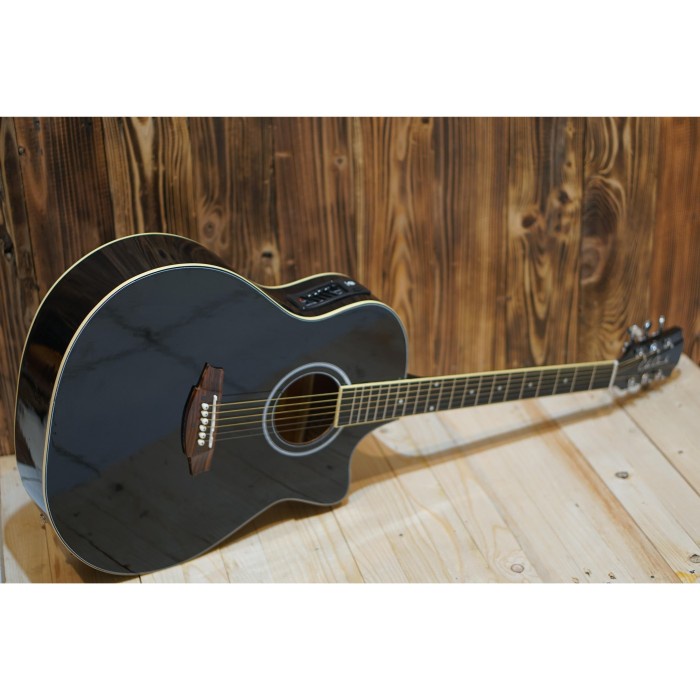 SALE Gitar Akustik Elektrik cole clark Hitam