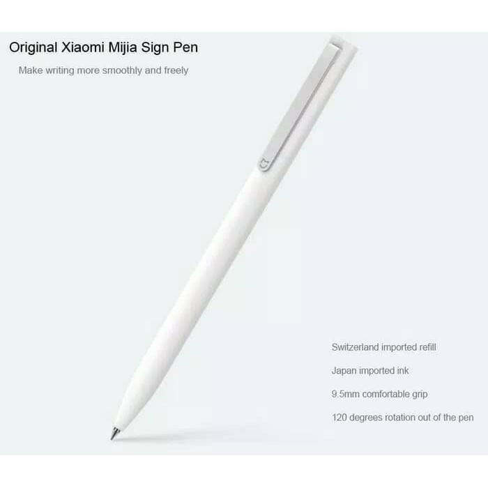 

Terlaris Xiaomi Mi Pen - MIJIA Sign Pen - Pena- Pulpen 0.55mm Original 100% Keren