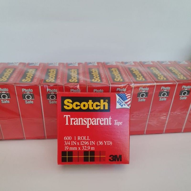 

3M Scotch Transparent Tape 600 3/4" x 36 yard