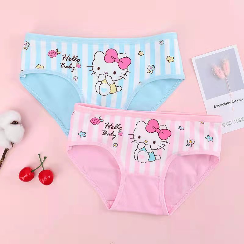 [COD]  Celana Dalam Anak Perempuan Segiitiga Motif Hello Kitty Bahan Katun - CD Anak Murah