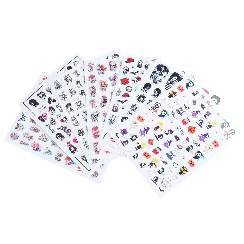 Stiker Kuku Motif Kulit Ular Untuk Manicure