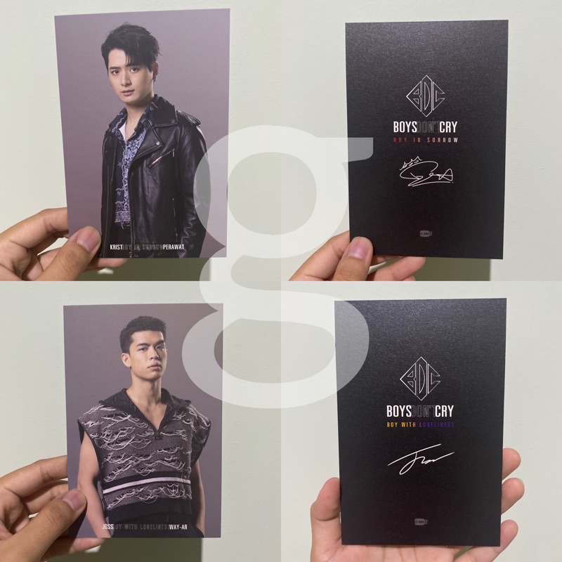 boys dont cry official photocard krist perawat & joss wayar