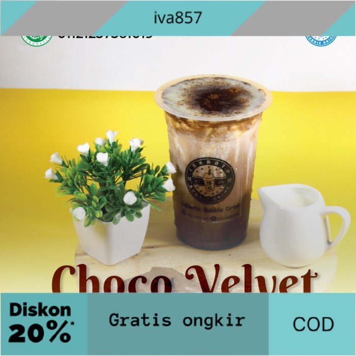 

PROMO BUBUK CHOCO VELVET 1KG / SERBUK MINUMAN COKLAT VELVET / POWDER MINUMA GRATIS ONGKIR