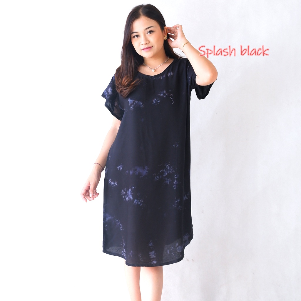 Daster Bali Dress Bali-DST SPLASH BLACK