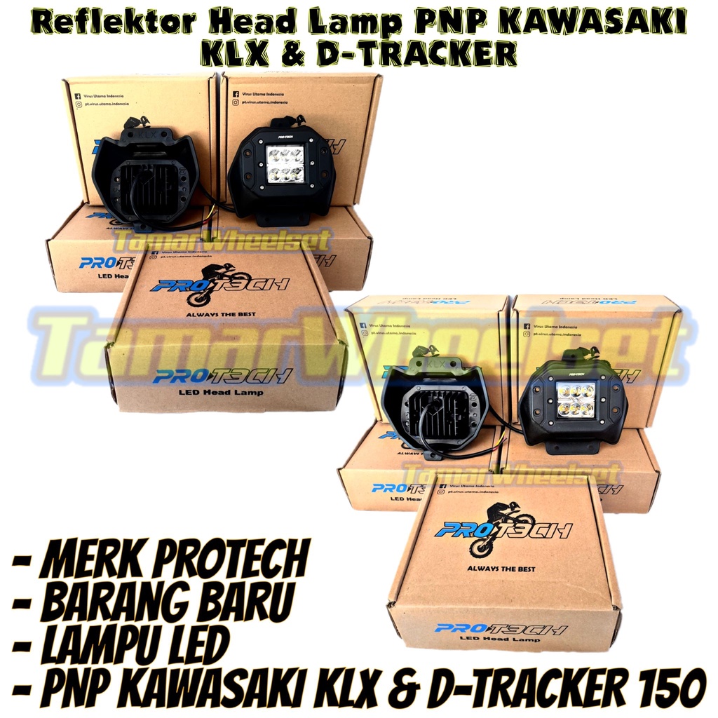 Reflektor Lampu LED PNP Kawasaki KLX & D-Tracker 150 Series