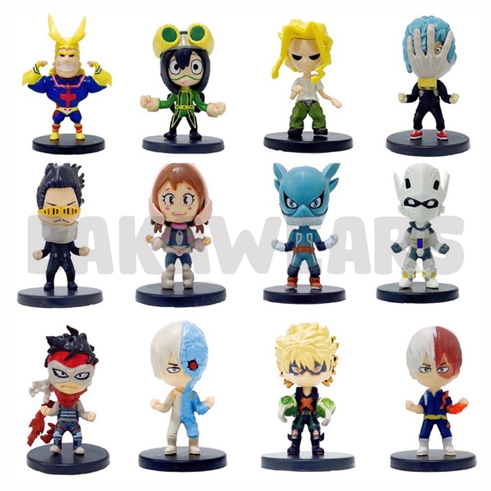 Action Figure My Hero Academia: Cute Kawaii Version - All Might, Eraser Head, Midoriya, Todoroki, Bagukou, Iida, Uraraka, Tsuyu, Stain, Shigaraki