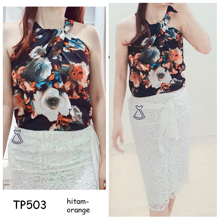 TP503 - BAJU ATASAN TANK TOP BASIC WANITA LUCU MURAH IMPORT