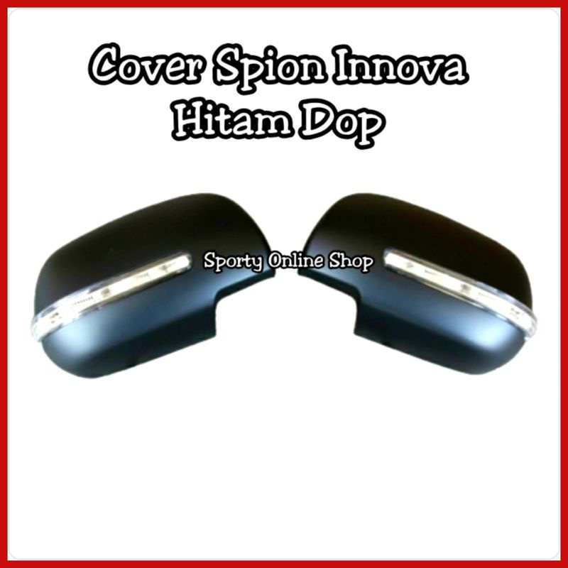 Cover Spion Innova Hitam Dop + Lampu Sen