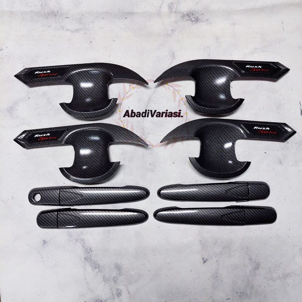 Paket Outer Handle Mobil All New Rush Full Carbon No Smartkey &amp; Smartkey