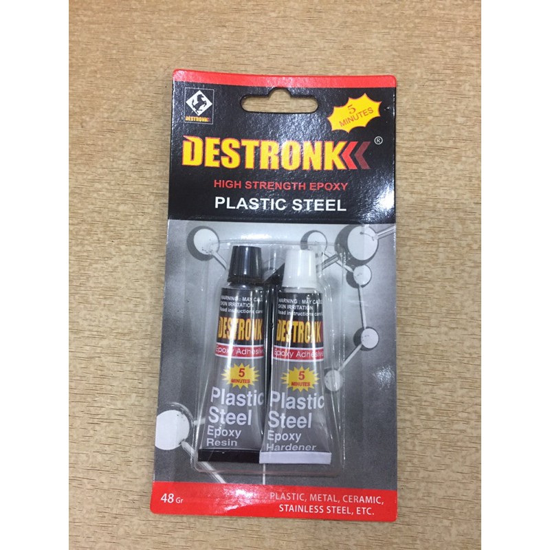 

Lem besi/lem plastik/ lem hitam putih /lem 2 ton DESTRONK