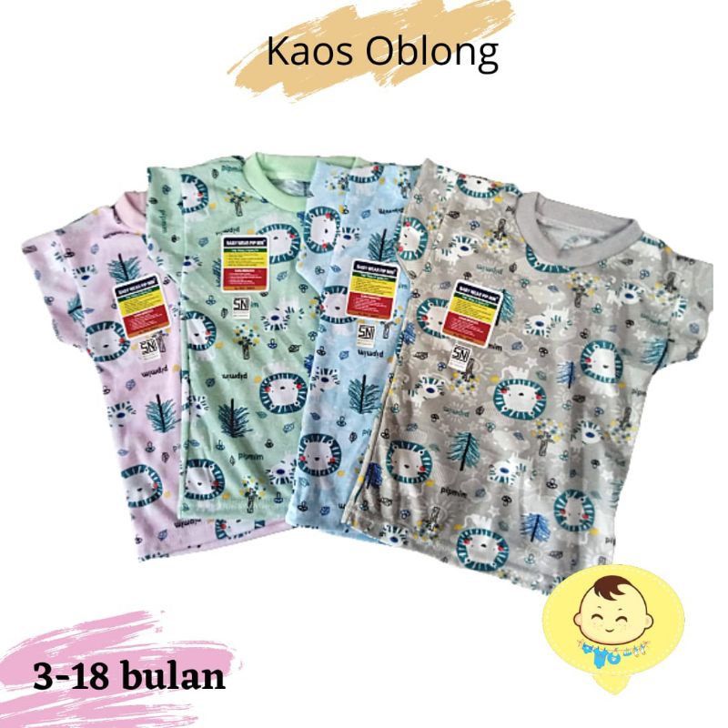 Kaos Oblong Bayi Halus Pip Mim SNI