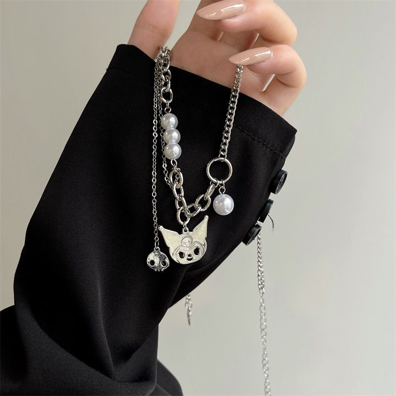 Kalung Silver Rantai Panjang Necklace Panjang Aksesories Outfit