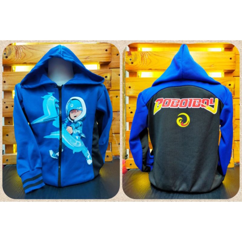 Jaket Anak Laki Laki Boboiboy Bahan Fleece/Kids Jacket/Jaket Boboiboy Anak Laki-laki/Jaket Boboiboy/