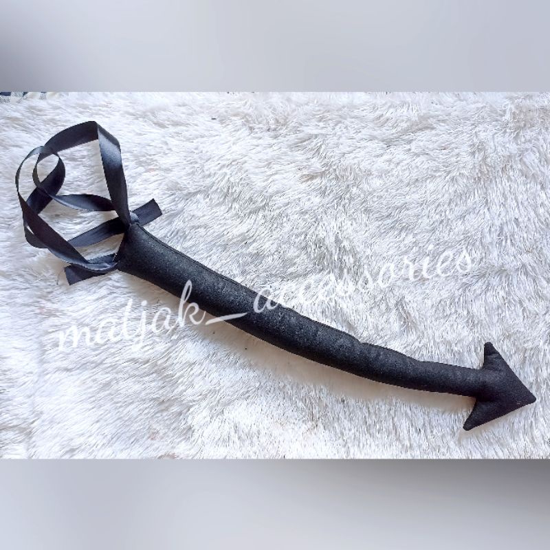 Halloween Inspired Hitam Bando Halloween Maleficent Tongkat Ekor Devil Iblis Angel Batwing Bunny Kelinci Renda Pita Bando Halloween