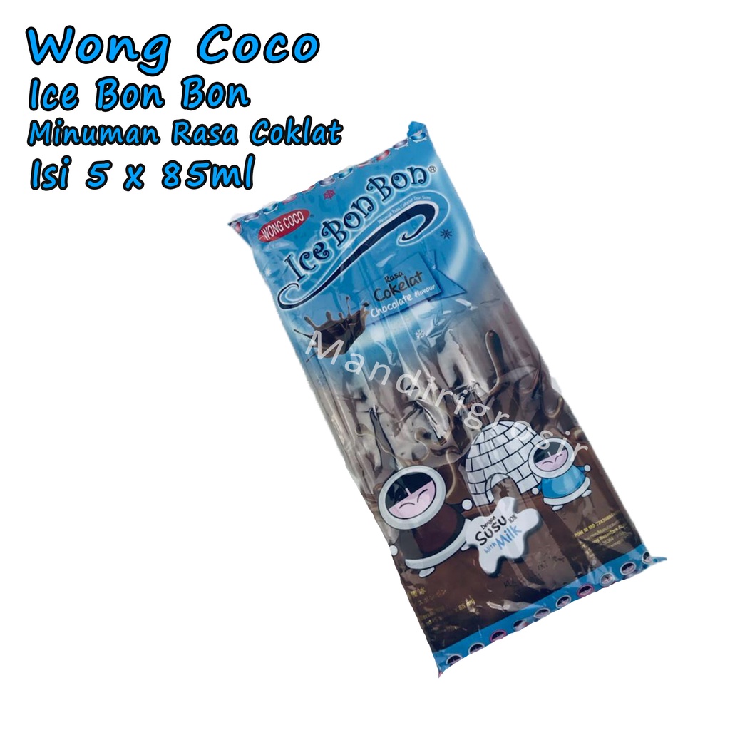 Ice Bon Bon * Wong Coco * Minuman Rasa Cokelat * Isi 5x85ml