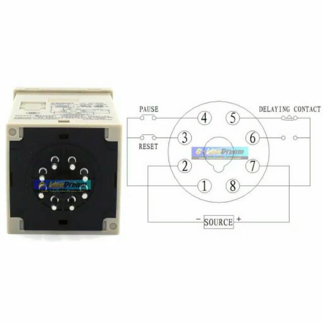 DH48S-S Digital Timer Precision Delay Time Relay Twin Counter