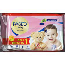 TISSUE PASEO BABY WIPES 50`S BUY 1 GET 1