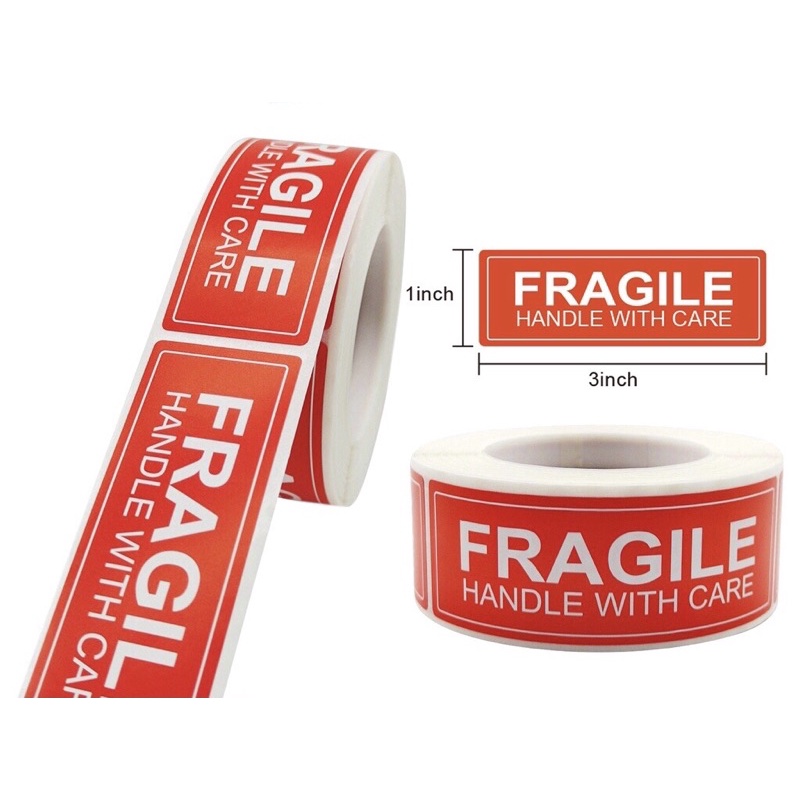 

[10 pcs] THANK YOU STICKER LABEL PANJANG STIKER TERIMA KASIH MURAH FRAGILE KRAFT SAMSON COKLAT